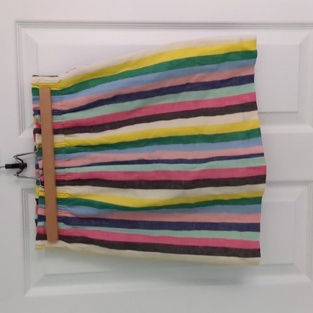 FINAL SALE J. Crew skirt Rainbow multi color stripes, Size 0 - Picture 3 of 6